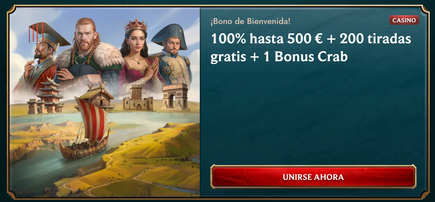 Bono de bienvenida y promociones de casino en MyEmpire Casino
